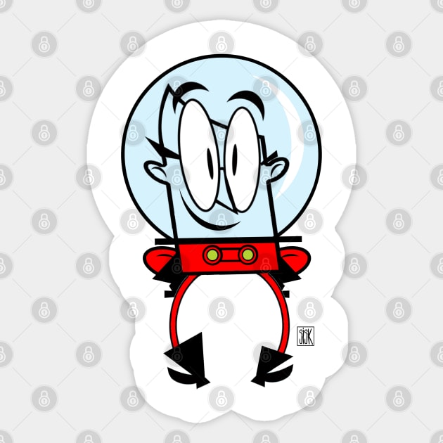 Professor Herbert in Space Suit T-Shirt Sticker by StudioSiskart 